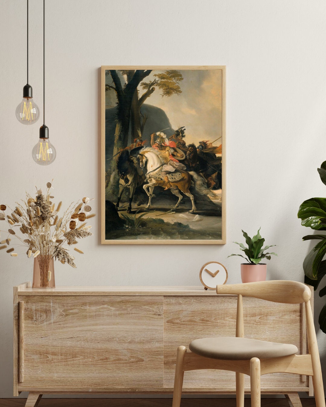 Beige Modern Scandinavian Living Room Wall Art Etsy