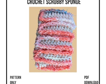 Crochet Scrubby Sponge Pattern: Eco-Friendly Kitchen Cleaning (PDF Pattern)