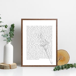 CROCHAN QUEEN&#39;S SUMMONS - Throne of Glass quote digital prints (flame of war)