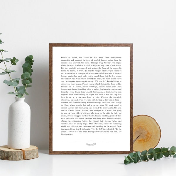 CROCHAN QUEEN'S SUMMONS - Throne of Glass quote minimalistic digital prints