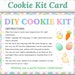 Printable Easter DIY Cookie Kit Instructions, DIY Cookie Kit Card ...