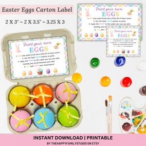 Printable PYO Egg Carton Label, Your Own Eggs Cookie Label, Easter PYO Cookie Label, Egg Carton Sticker Label Tag, Avery 36461, Avery 5371