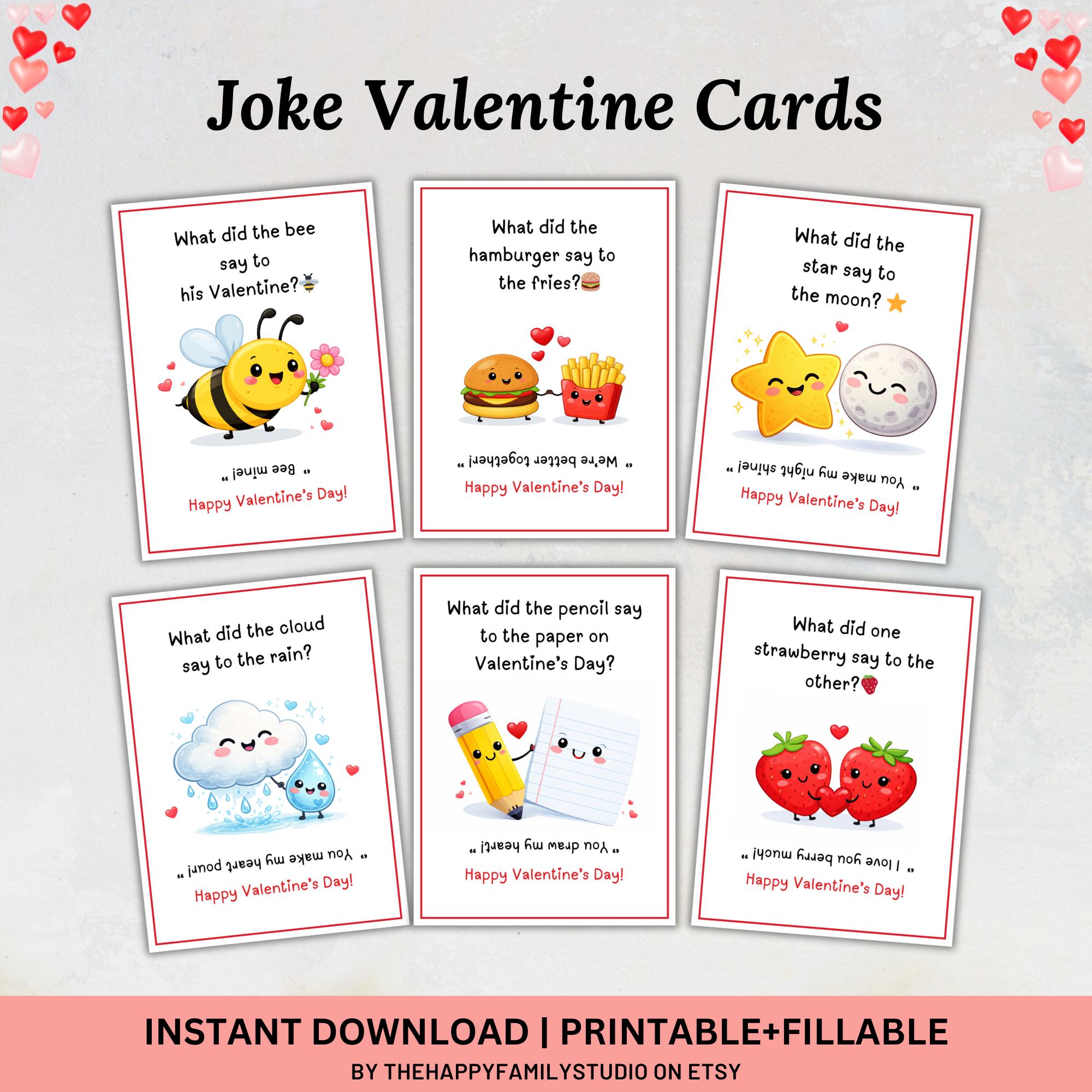 Joke Valentines Day Cards Printable, Funny Valentines Cards, Classroom ...