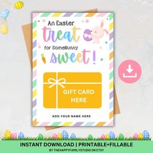 An Ostern Leckerei für einige Hase Süße Geschenkkarte, Ostergeschenk Kartenhalter, Osterhase Karte Anhänger, Geschenk Lehrer Mitarbeiter Geschenk Kaffee Geschenkkarte