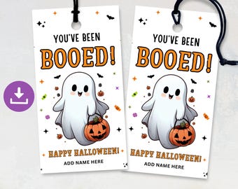 You've Been Booed Gift Tags, Halloween Boo Basket Tag, Trick or Treat Tag, Halloween Party Favor, Office You've Been Booed, Coworker