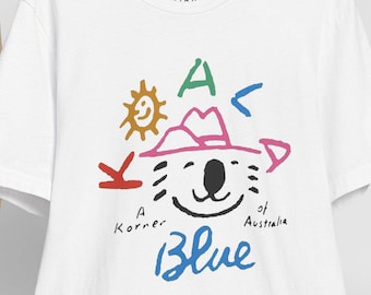 Koala Blue 80s Retro Tee Vintage Melrose Avenue Logo T-Shirt
