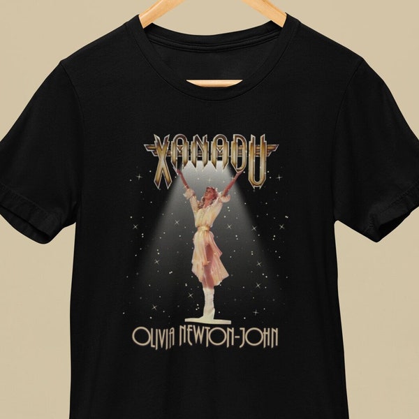 Xanadu 80's Retro Kira Olivia Newton-John Iconic Xanadu Soundtrack Album Cover T-Shirt by Patrick Scott Designs