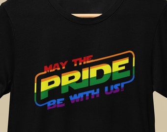 Regenbogen Star Wars, LGBT Shirt, Gay Pride Shirt Männer, Regenbogen Pride Geschenk, Lesben Shirt, Be Kind Shirt, LGBT Pride Geschenk, Liebe ist Liebe