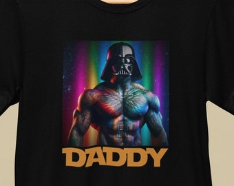 DADDY - Muscled Tattooed Darth Vader Pride T-Shirt | LGBTQ+ Star Wars Tee