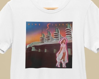 Xanadu 80's Retro Kira Olivia Newton-John Nine Sisters Album Cover T-Shirt by Patrick Scott Designs