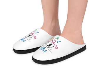 Koala Blue Nostalgia Men's Indoor Slippers Cozy Comfort Inspired by Olivia Newton-John