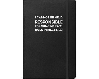 Funny Sarcastic Work Notebook Journal - Gift for Coworker - Snarky Notepad - Team Gift by Patrick Scott Designs