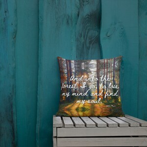 Into the Forest Throw Pillow