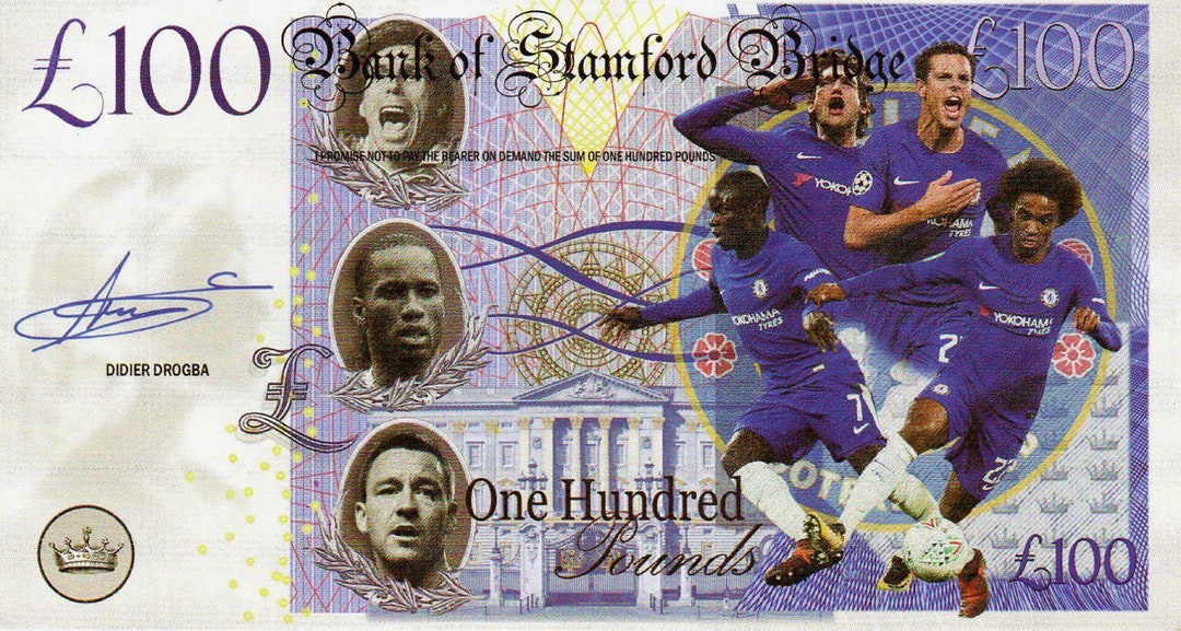 Novelty Chelsea Football Club Bank Note. - Etsy