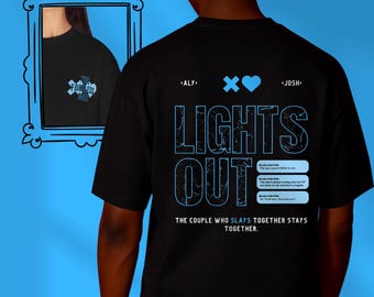 Lights Out T-Shirt: Dark Romance Apparel, Into Darkness Book Lover Gift