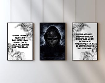Devil’s Night Wall Art Set: The Four Horsemen, Dark Romance Decor