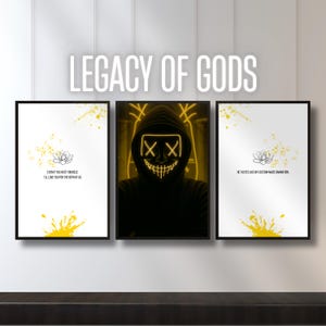 Stampe artistiche di Legacy of Gods: Quadri da parete con i pagani, Rina Kent Dark Romance Decor