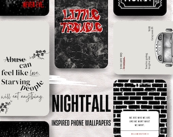 Nightfall Phone Wallpapers: Devil’s Night Background - Dark Romance Phone Screen