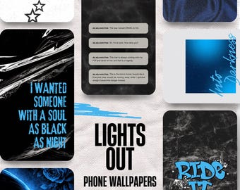Lights Out Phone Wallpapers: Into Darkness Background, Dark Romance Phone Screen