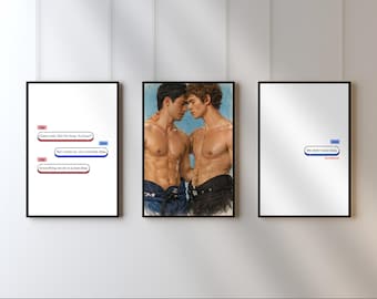 Heated Rivalry Art Prints: Game Changers Wall Art, Rachel Reid Hockey Romance Decor