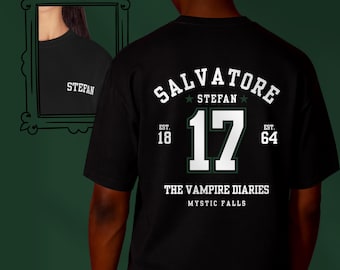 Stefan Salvatore Jersey T-Shirt: Vampire Diaries Apparel, Mystic Falls Tee