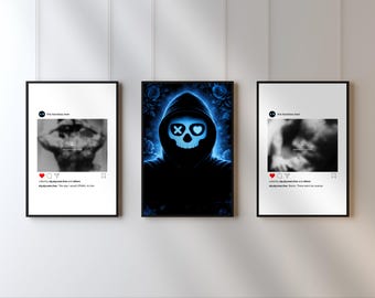 Lights Out Art Prints: ‘Into Darkness’ Wall Art, Navessa Allen Dark Romance Decor