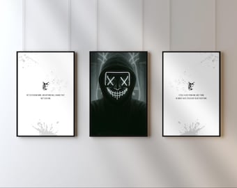 Láminas de arte de Legacy of Gods: Arte mural de The Heathens, decoración de romance oscuro de Rina Kent
