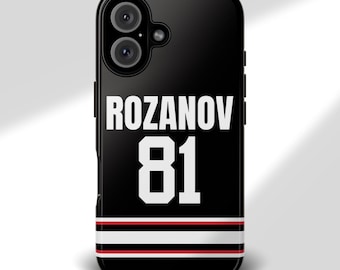 Heated Rivalry Phone Case: Ilya Rozanov Jersey, Hockey Romance BookTok Merch