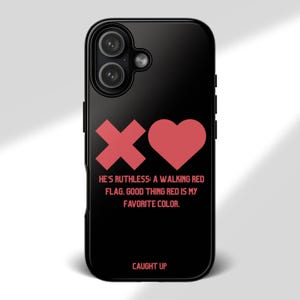 Caught Up Black Phone Case: Into Darkness Series, Dark Romance Book