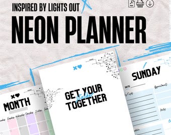 Lights Out Book Planner: Navessa Allen Journal, Monthly, Weekly, Daily
