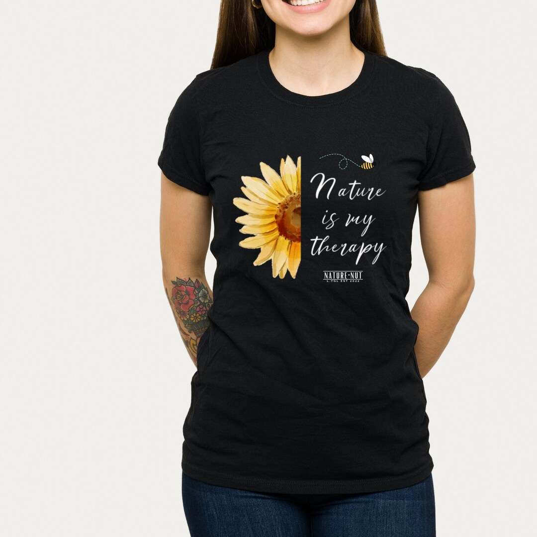 Women's Soft Tee Nature Tshirt Women's Clothes Sunflower Tshirt Nature Lovers Inspirational