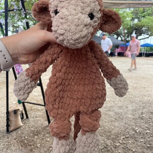 Custom Crochet Monkey Snuggler | Monkey Lovey | Monkey Snuggler | Custom Monkey | Jungle Nursery Decor