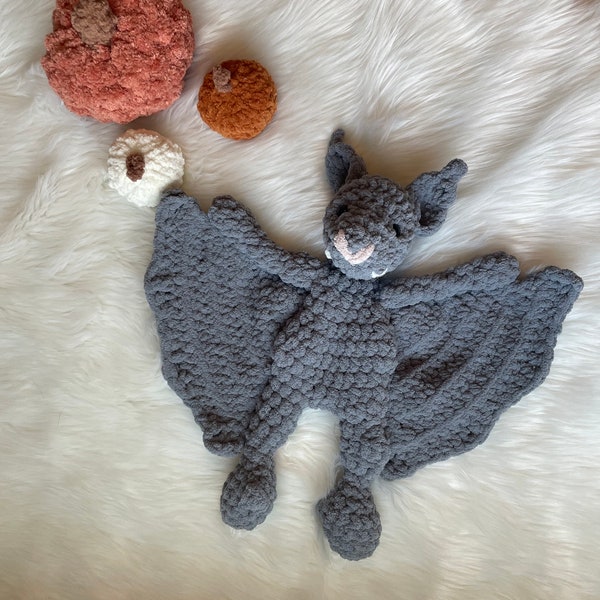 Custom Crochet Bat Snuggler | Bat Lovey | Bat Decoration | Halloween Decor | Custom Bat Snuggler | Handmade Bat