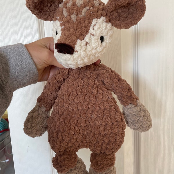 Custom Crochet Deer Snuggler | Deer Lovey | Whitetail Deer Snuggler | Custom Deer Snuggler | Reindeer Snuggler