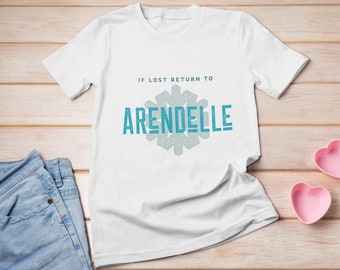 If Lost Return To Arendelle Unisex Heavy Cotton Tee / Frozen T-Shirt