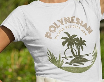 Disney's Polynesian Village Resort Unisex Softstyle Camiseta/ Polynesian Resort / Camisa polinesia / Camiseta de Disney / Camiseta / Poly Resort