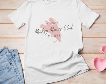 Mickey Mouse Club Unisex Heavy Cotton Tee / Disney Fashion Shirt / Disney Family Shirts / Magic Kingdom / Vintage Disney / Boho / Classic