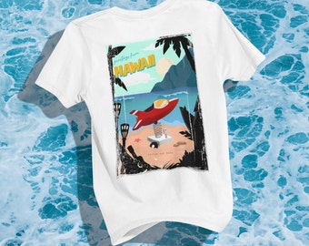 Stitch T-Shirt / Disney Stitch Shirt / Disney Lilo and Stitch Tee / Hawaii Postcard / Hawaiian Disney Shirt / Hawaii Disney / Disney Stitch