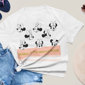 Minnie Mouse Mood Softstyle T-Shirt / Minnie Mouse Shirt / Retro / Vintage / Classic / 90&#39;s / 80&#39;s / TShirt / Funny Disney / Disney Fashion
