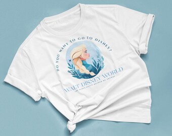Frozen Elsa Disney Themed Vacation Graphic Tee, Gift for Disney Lovers, Disney Trip Matching Shirts, Elsa Anna, Unique Frozen TShirt