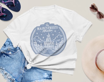 vintage Main Street USA Magic Kingdom Disney Disneyland Unisex Softstyle T-Shirt / Classic Disney / Retro Disney / Disney Fashion