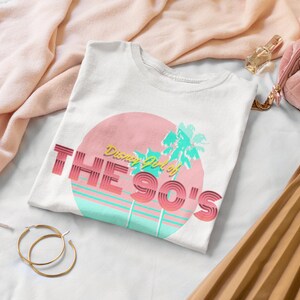 Retro 90&#39;s Disney Girl Softstyle T-Shirt / Vintage Disney / Classic Disney / 80&#39;s Disney / 90&#39;s Disney / Original Disney / Neon Disney