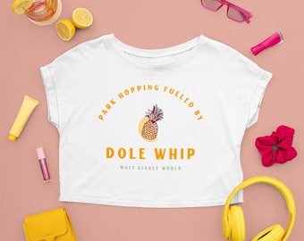 Disney&#39;s Magic Kingdom Adventureland Polynesian Dole Whip Women&#39;s Crop Tee / Disney Shirt / Disney Polynesian Shirt / Magic Kingdom / TShirt