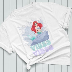 Ariel Little Mermaid Vibes Disney Unisex Softstyle T-Shirt / Disney Princess Shirt / Disney Vacation Shirt / Ariel Shirt / Mermaid TShirt