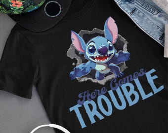 Funny Stitch Shirt / Lilo and Stitch / Stitch Movie / Disney Park / Disney Trip / Disney Vacation  / Stitch TShirt / Polynesian / Hawaiian T