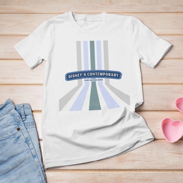 Disney's Contemporary Resort Unisex Heavy Cotton Tee / Classic Disney Shirt / Disney Resort T-Shirt / Contemporary Shirt / Disney Family