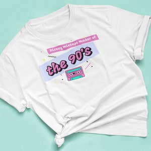80&#39;s Disney / 90&#39;s Disney Heavy Cotton Tee / Disney Mixtape Shirt / Disney T-Shirt / Disney TShirt / 90&#39;s Disney Girl Retro / Retro Disney