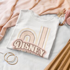 Retro Disney Unisex Heavy Cotton Tee / Boho Disney / Disney Fashion / Vintage Disney / Classic Disney / Shirt / TShirt / Disney Rainbow