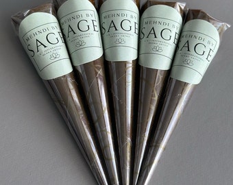 Natural Henna Cones for Mehndi, Bridal Temporary Tattoo