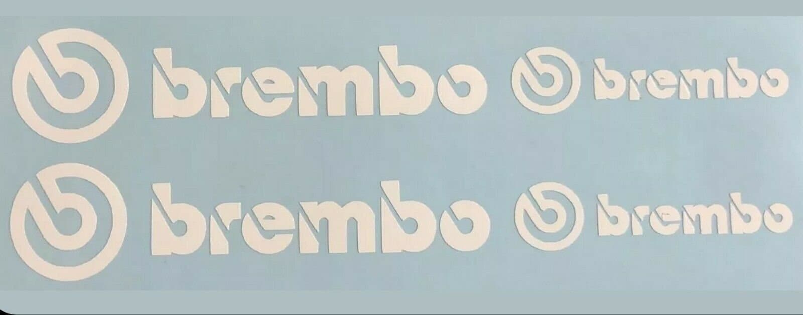 4 X Brembo Caliper Decal White US Made Free Shipping Etsy